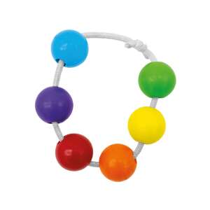 SES Creative First Chalk Beads, colorful chalk beads on a string, perfect for little hands - SES Creative