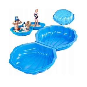 Zolta XXL zárható Kerti Homokozó - Kagyló #kék