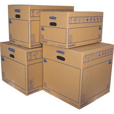 FELLOWES Költöztető doboz, 44,6x44,6X44,6 cm, FELLOWES &quot;SmoothMov...