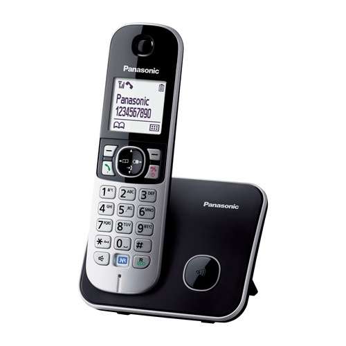 PANASONIC Schnurloses Telefon PANASONIC "KX-TG6811PDB", schwarz 31594680