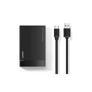 UGREEN US221 2,5 Zoll externes Festplattengehäuse mit USB-C-Kabel, schwarz - Ugreen