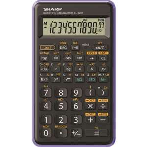 SHARP EL-501TBVL scientific calculator, black and purple - Sharp