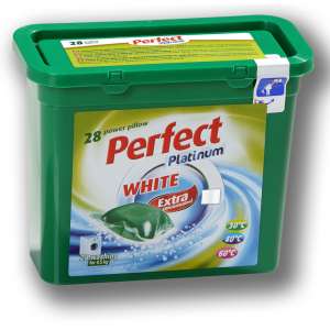 Perfect Platinum White 28db kapszulás mosószer fehér ruhákhoz