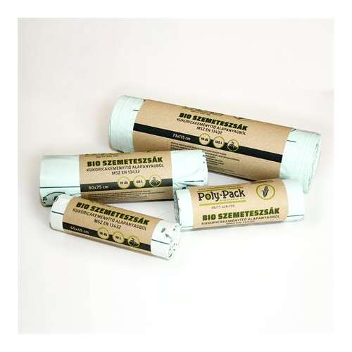 Poly-Pack Bio-Abfallbeutel, 80x125 cm, 135 l, 5 Stück