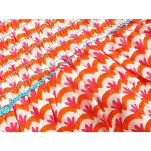 Tricky Tracks orange summer girl dress 126978055 - Girls' Dress