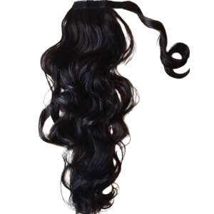Természetes fekete hullámos póthaj csattal és tépőzárral - Fodrászat & Kozmetika