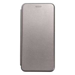 Forcell Elegance Samsung A14 4G grey flip case, front view - Phone Case
