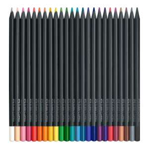 Creioane colorate Faber-Castell Black Edition, 24 culori asortate, formă triunghiulară - Faber-Castell Creioane colorate