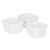 Springos set of 3 small white drawer organizers