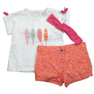 Vertbaudet T-shirt, Shorts and Headband Set 130490189 - Babies & Toddler