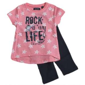 Blue Seven rózsaszín, csillagmintás póló és 3/4-es leggings szett 31595846 