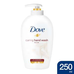 Dove Caring Hand Wash Fine Silk, 250ml, săpun lichid hidratant pentru mâini - Săpun