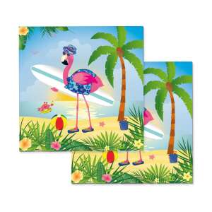 Set de 20 șervețele de petrecere cu tematică flamingo, perfecte pentru petreceri de ziua de naștere, petreceri de carnaval, Halloween sau alte ocazii speciale - Șervețele