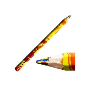 Koh-I-Noor Magic Buntstift, roter, gelber, blauer und grüner Wirbel - Farbstifte