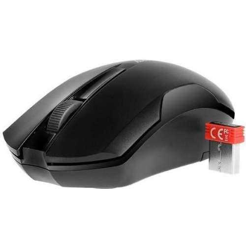 A4Tech G3-200N vezeték nélküli egér, fekete, oldalnézet - A4Tech