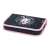 Herlitz Unicorn 31 piece double flap pencil case, black with pink trim and unicorn design