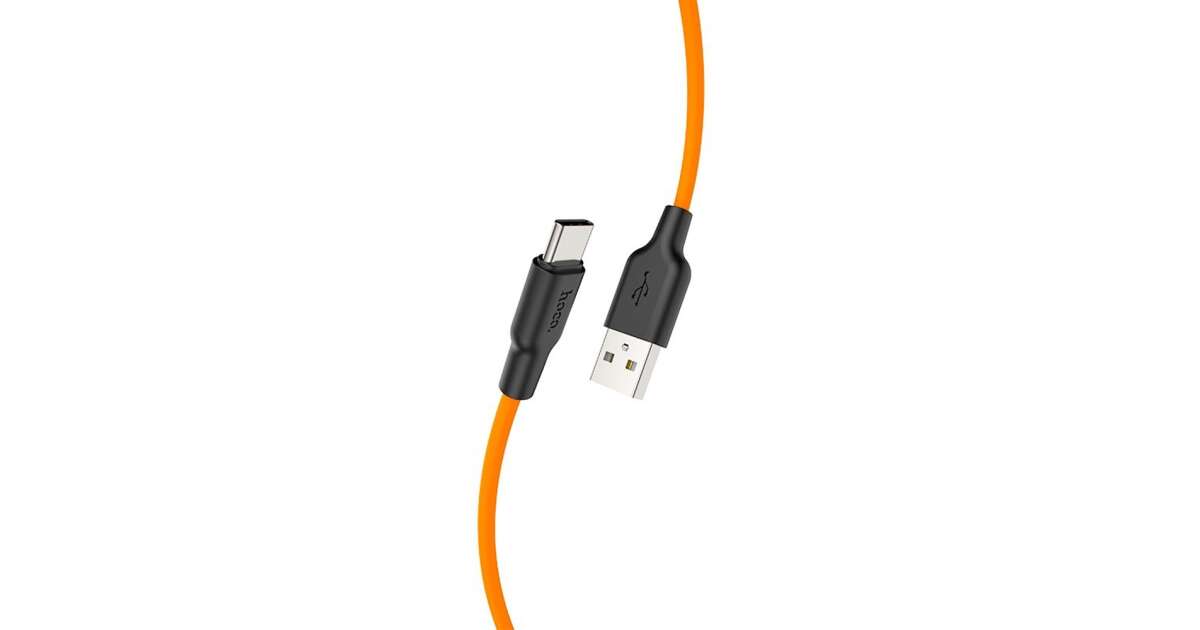 HOCO X21 Plus Silicone charging cable Type-C 1m, orange (HC711953) 59501613
