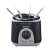 Techwood TFF-86 2 u 1 friteza i fondue set, crna, s vilicama za fondue