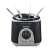 Techwood TFF-86 2-in-1 deep fryer and fondue set, black, with fondue forks