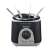 Techwood TFF-86 2-in-1 deep fryer and fondue set, black, with fondue forks