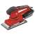 Einhell TE-OS 2520 E orbital sander, red, with dust collection system