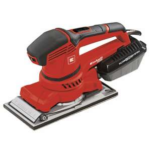 Einhell TE-OS 2520 E orbital sander, red, with dust collection system - Einhell