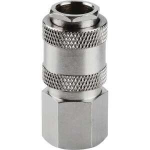 EXTOL PREMIUM Бързосвързващ елемент с вътрешна резба 1/4" - Никелиран месинг - Напояване