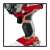 Ergonomic grip of Einhell TE-CI 18/1 Li-Solo cordless impact driver