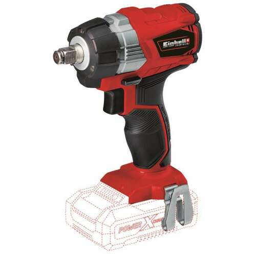 Einhell TE-CW 18 Li BL-Solo akkus ütvecsavarozó, piros és fekete, 3/4 nézet