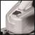 Einhell TC-AG 115/750 angle grinder, close-up of spindle lock button