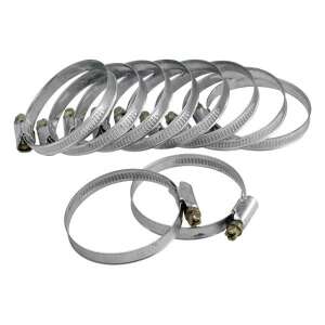 EXTOL CRAFT 16-28mm Скоби за маркучи, комплект от 10 броя, поцинкована стомана, регулируеми - Напояване
