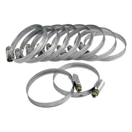 EXTOL CRAFT 16-28mm Скоби за маркучи, комплект от 10 броя, поцинкована стомана, регулируеми