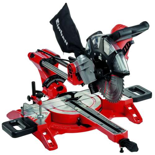 Einhell TC-SM 2534/1 Dual mitre saw, red and black, with dust bag