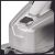 Close-up of Einhell TC-AG 125/850 Kit Angle Grinder Power Switch