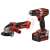 Einhell TE-TK 18/2 Li Kit (CD+AG) cordless tool set, includes drill driver, angle grinder, battery and charger