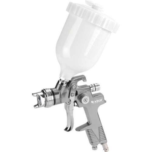 EXTOL PREMIUM festékszóró, felsőtartályos, 600ml, HVLP, fúvóka: 1,4mm, max.410 l/min, 3 Bar, 1/4" tömlőcsatlakozó, 0,5kg 59519437