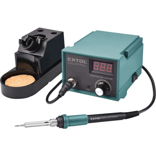EXTOL INDUSTRIAL forrasztó állomás, 70W, 200-450°C, elektronikusan szabályozott, 2 heggyel 167606375 - Faipari szerszám