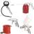 Einhell compressor accessory set with 4 tools and hose