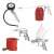 Einhell compressor accessory set with 4 tools and hose