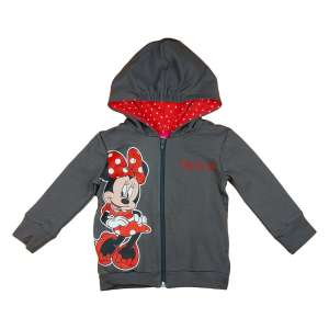Disney kapucnis Kardigán - Minnie #szürke-piros - 86-os méret 31597722 "Minnie"  Gyerek pulóverek, kardigánok