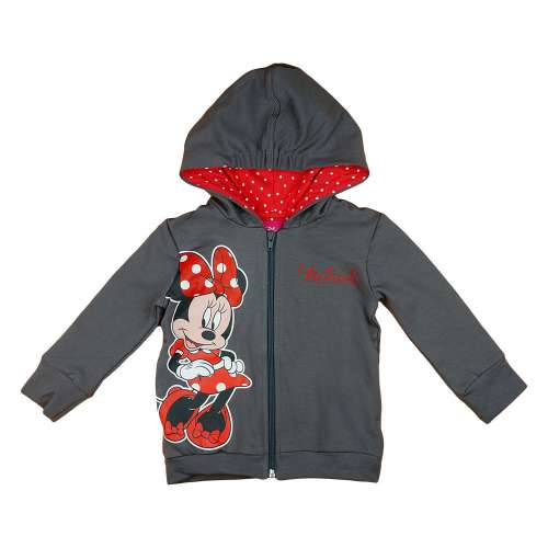 Disney kapucnis Kardigán - Minnie #szürke-piros 31597725