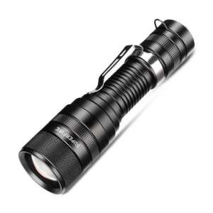 Superfire F5 flashlight, black, 1100 lumens, USB rechargeable - Flashlight & Headlamp