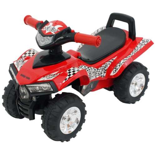 Baby Mix Quad Bébitaxi #piros czerwony zabawkowy quad dla dzieci z lampkami i dźwiękami