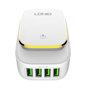 Wandladegerät mit Nachtlichtfunktion LDNIO A4405, 4x USB, 22W (weiß) 59768861 Ladegeräte für Telefone