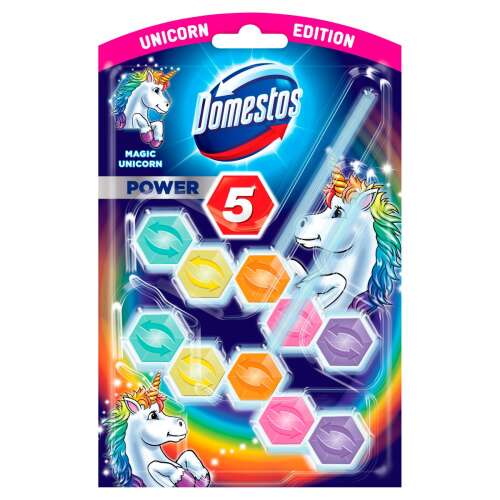 Domestos Power5 WC frissítő blokk Magic Unicorn Duopack (2x55g)