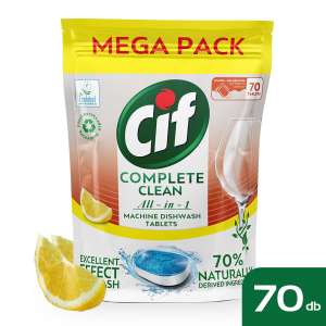 Detergent capsule pentru masina de spalat vase Cif Complete Clean All-in-One Lemon 70 buc