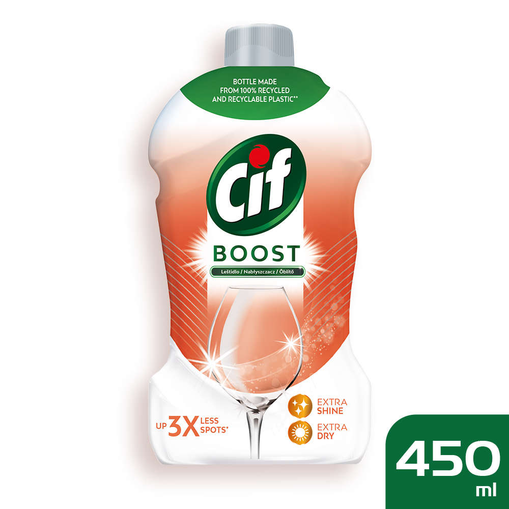 Cif Shine & Dry Boost öblítőszer mosogatógéphez 450ml