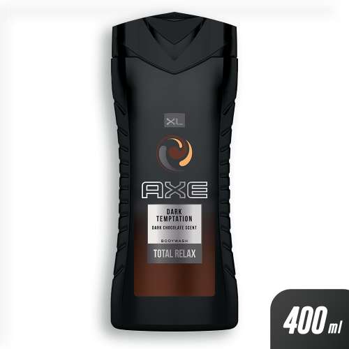 Axe Dark Temptation tusfürdő, 400ml, sötét csokoládé illat, teljes ellazulás