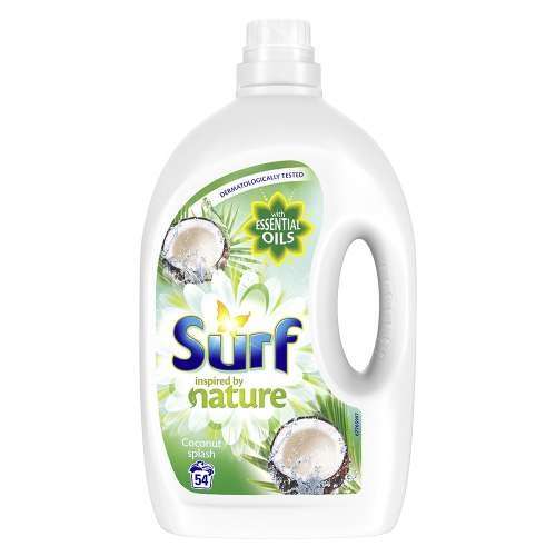 Detergent Gel Surf Coconut Splash pentru 54 de spalari 2.7 Litri 31648385