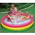 Intex rainbow inflatable three-ring children's pool, 147x33 cm, with children playing in it